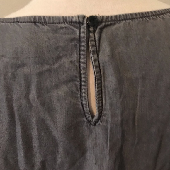 NWT Gap Grey Bell Sleeve Blouse - Picture 7 of 12